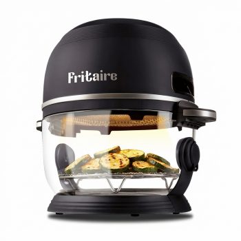 Fritaire giftfri og selvrensende airfryer - sort