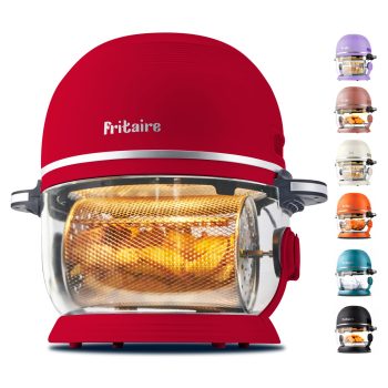 Fritaire Airfryer Rød med 4,8 L glasskål