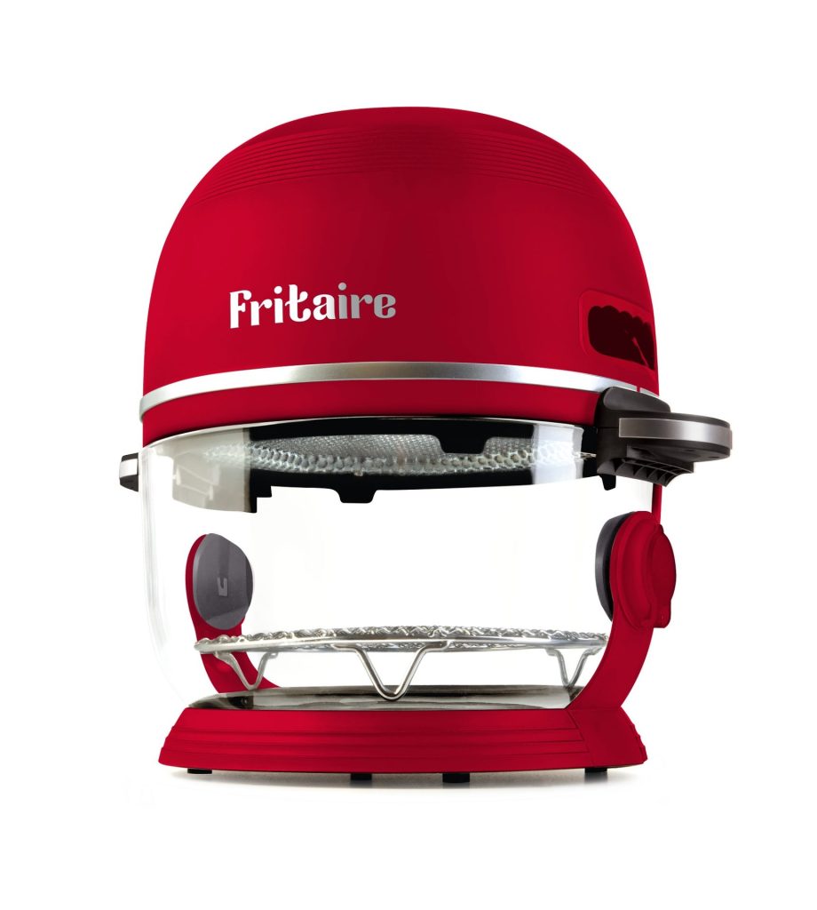 Fritaire Airfryer Rød med 4,8 L glasskål